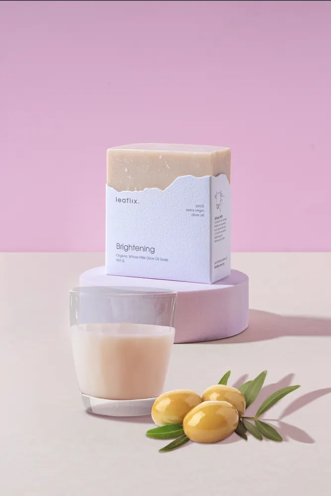 Brightening skincare product photography