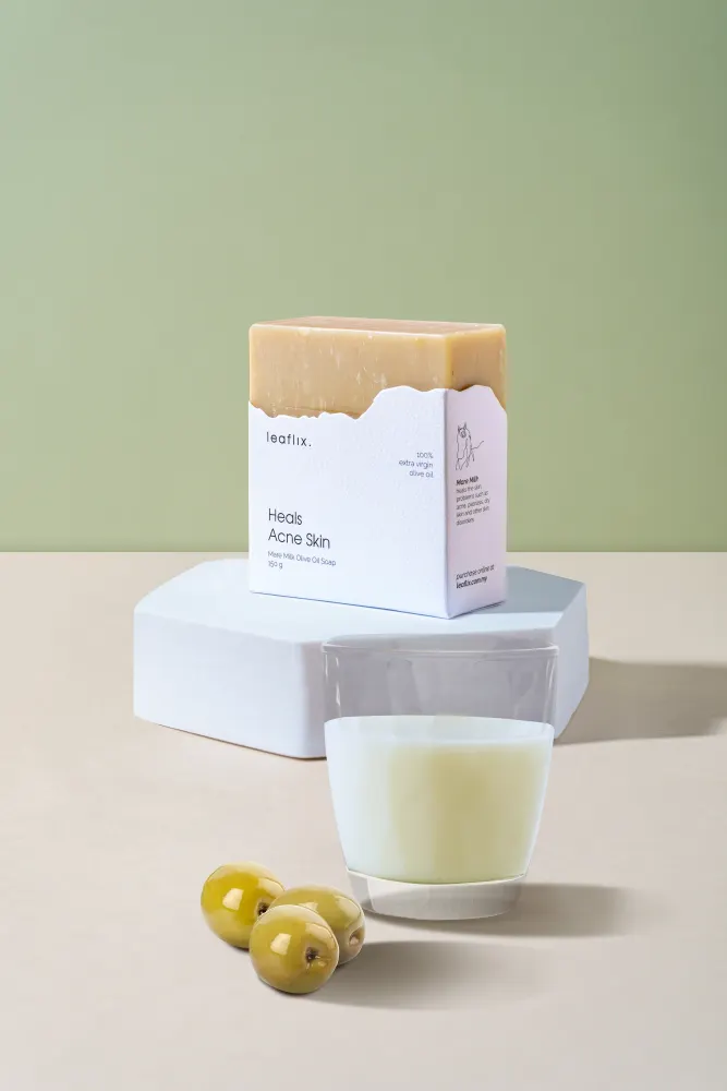 Acne-care skincare product photography