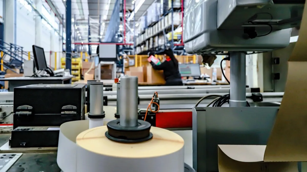 Commercial printing factory machinery